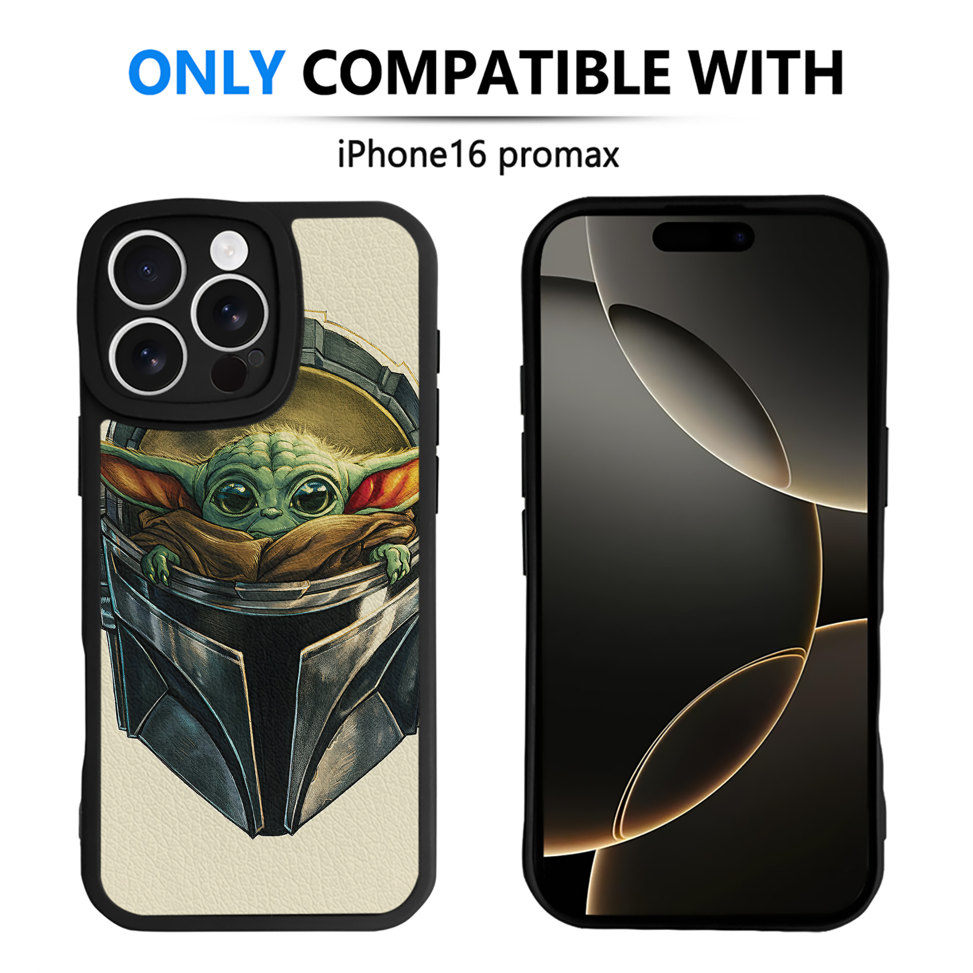 （画像用） スター・ウォーズ Star Wars 【iPhone 16シリーズ対応】シリコンスマホケース（レザー調） 材質：シリコン